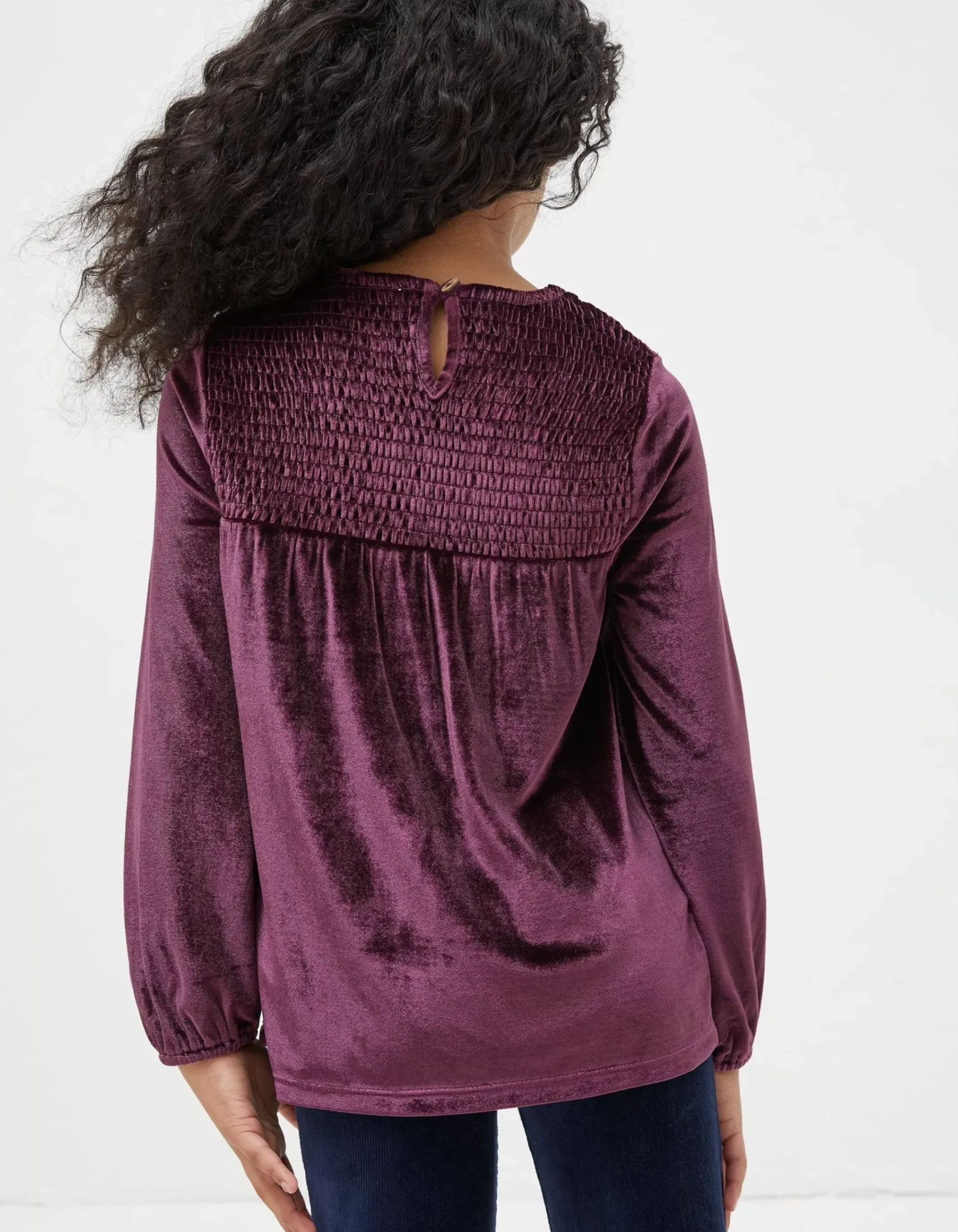 Darcey Velvet Smocked Top