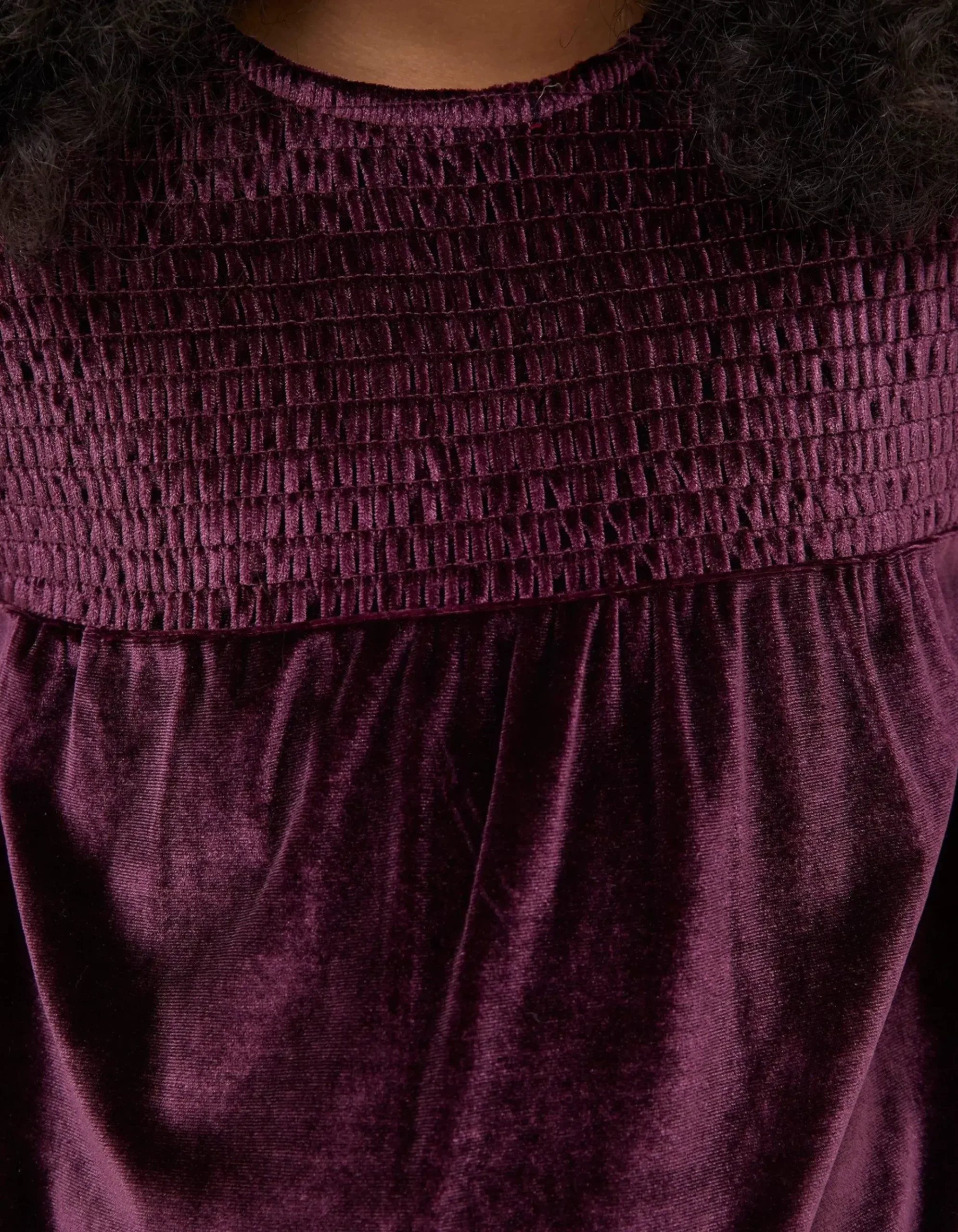 Darcey Velvet Smocked Top