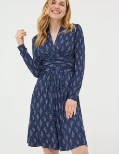 Delphine Ink Ditsy Jersey Dress