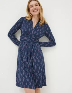 Delphine Ink Ditsy Jersey Dress