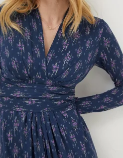 Delphine Ink Ditsy Jersey Dress