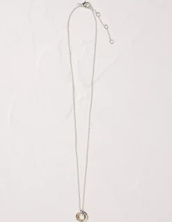 Double Ring Necklace