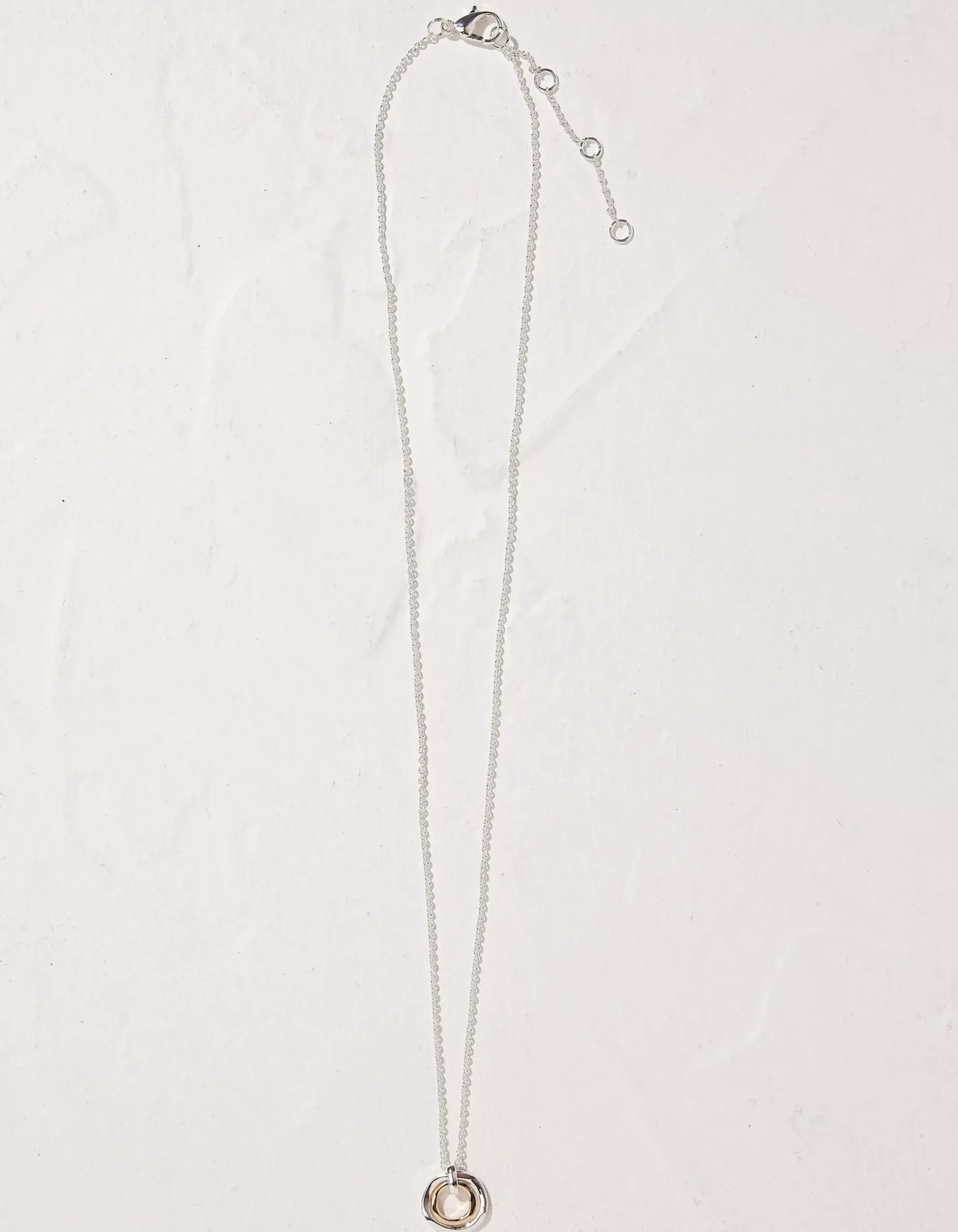Double Ring Necklace