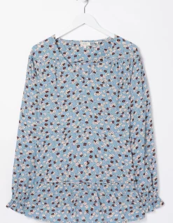 Dylan Tonal Longline Blouse