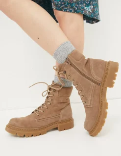 Eliza Suede Ankle Worker Boot