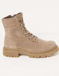 Eliza Suede Ankle Worker Boot