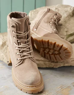 Eliza Suede Ankle Worker Boot