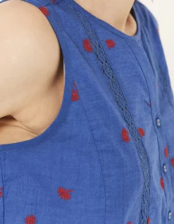 Ella Embroidered Daisy Cami