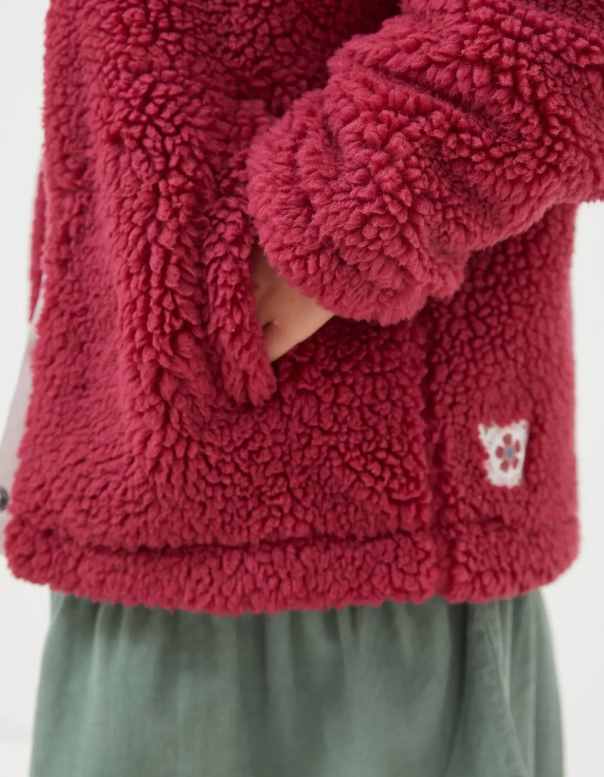 Elodie Fleece Button Sweatshirt