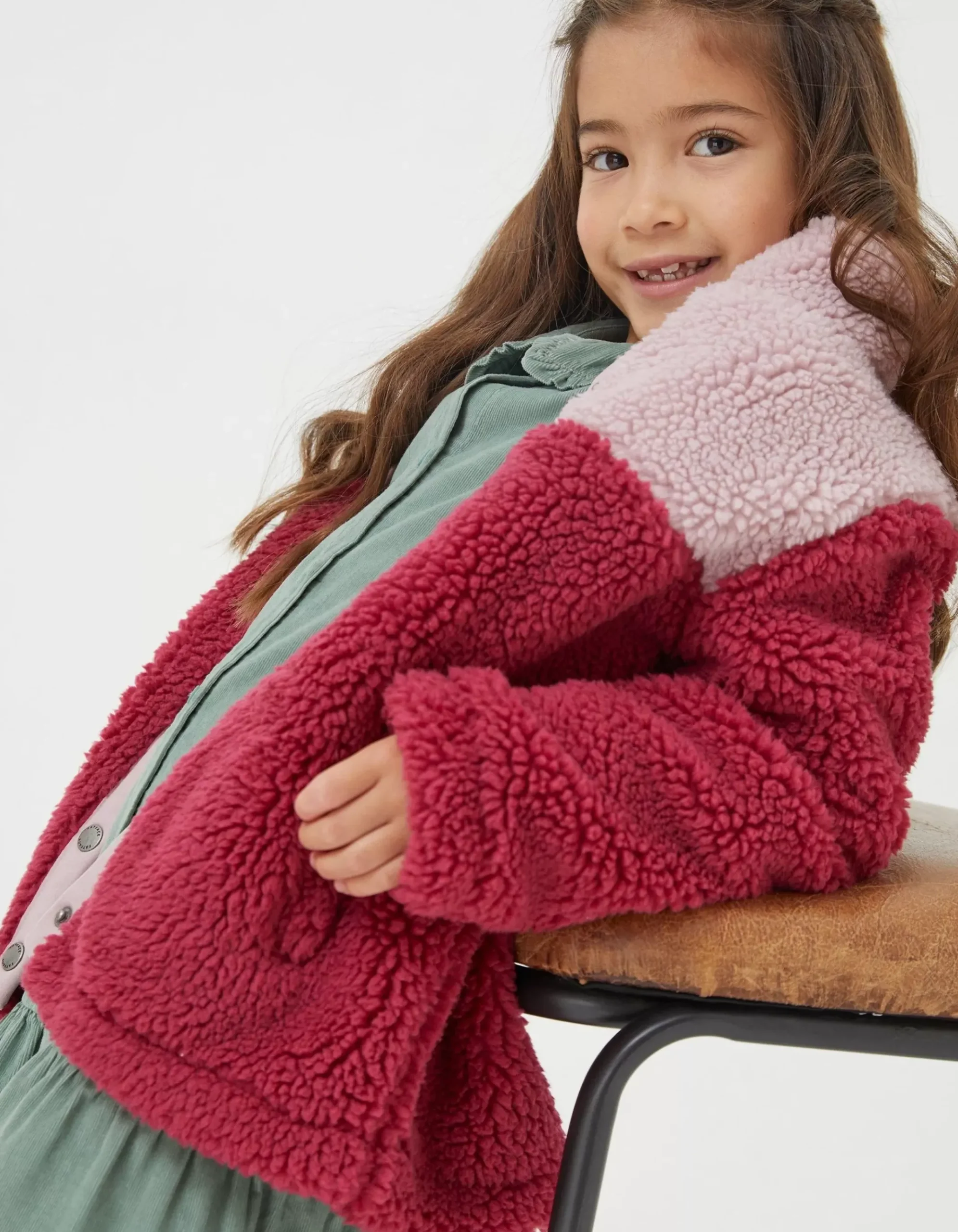 Elodie Fleece Button Sweatshirt