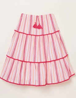Elodie Stripe Woven Skirt