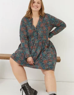 Elsie Textured Jersey Dress