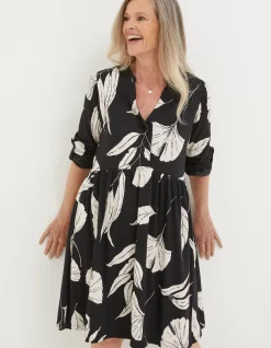 Elsie Twilight Leaves Dress
