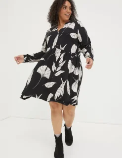 Elsie Twilight Leaves Dress