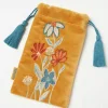 Embroidered Floral Sunglasses Case