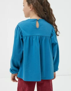 Embroidered Jersey Top