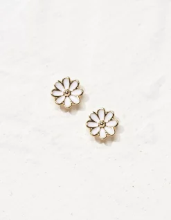 Enamel Daisy Studs