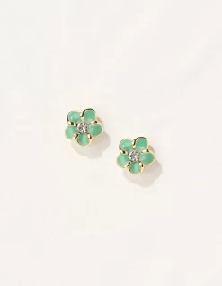 Enamel Flower Studs