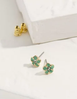 Enamel Flower Studs