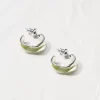 Enamel Twist Hoops