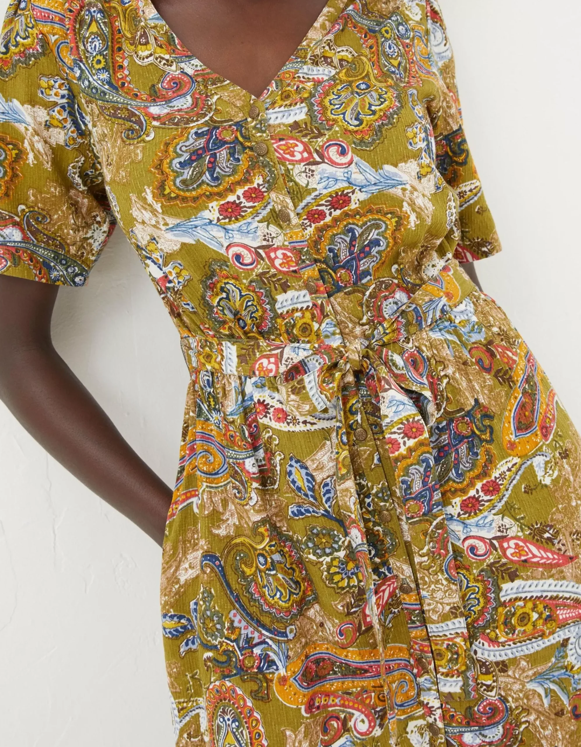 Estelle Paisley Midi Tea Dress