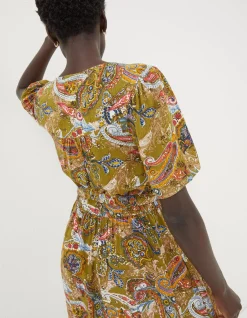 Estelle Paisley Midi Tea Dress