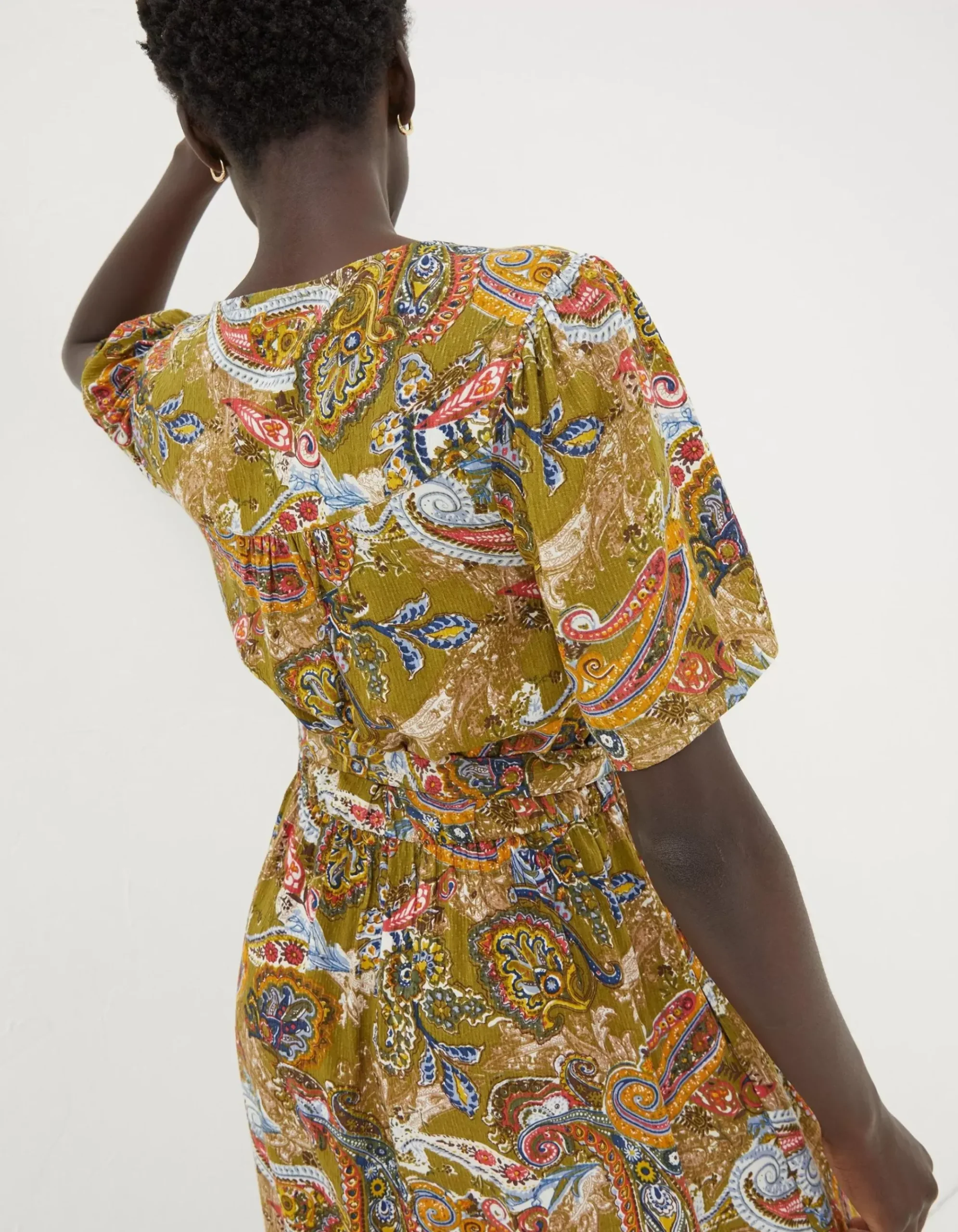Estelle Paisley Midi Tea Dress