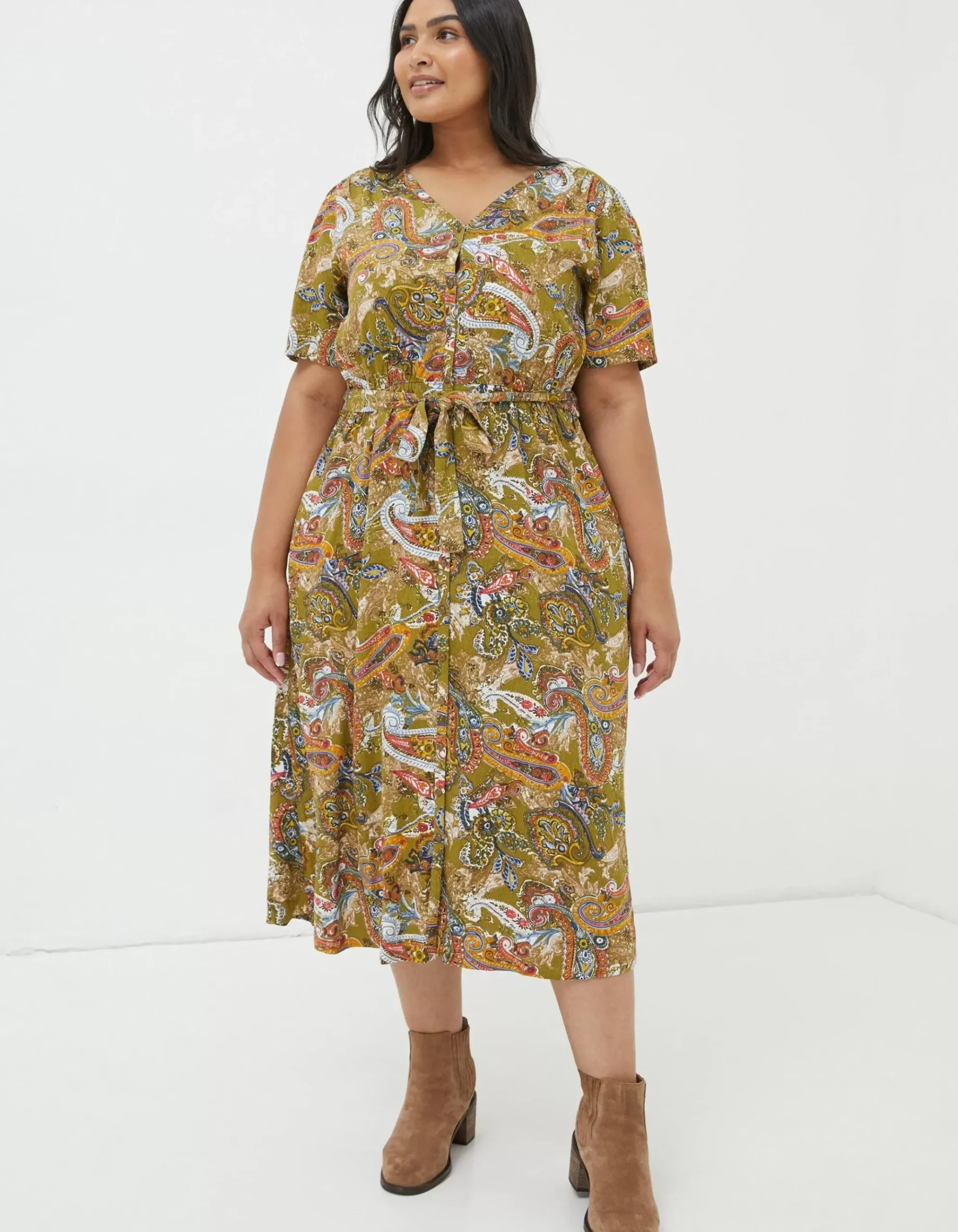 Estelle Paisley Midi Tea Dress