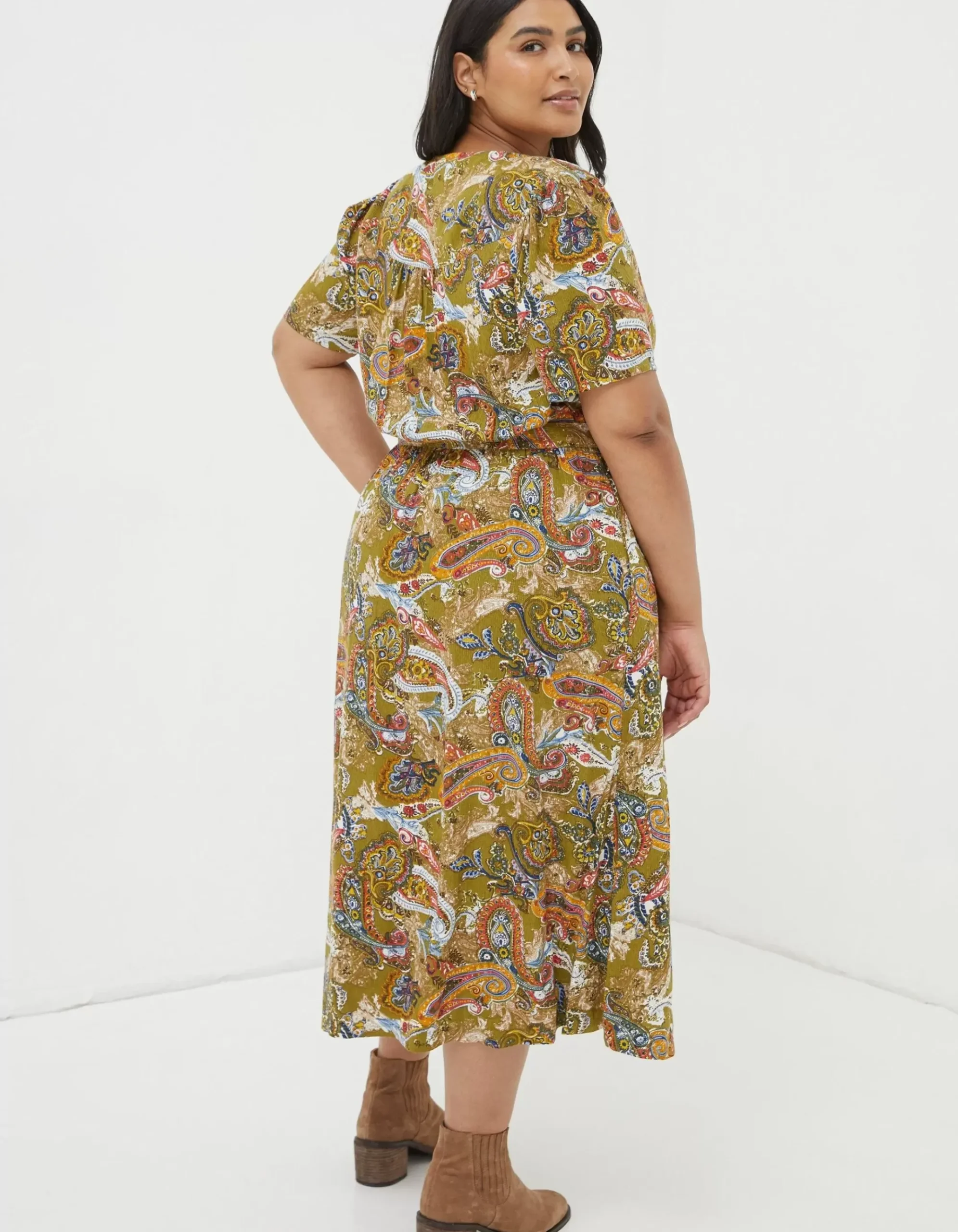 Estelle Paisley Midi Tea Dress