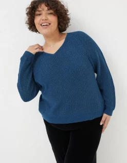 Estelle V Neck Sparkle Jumper