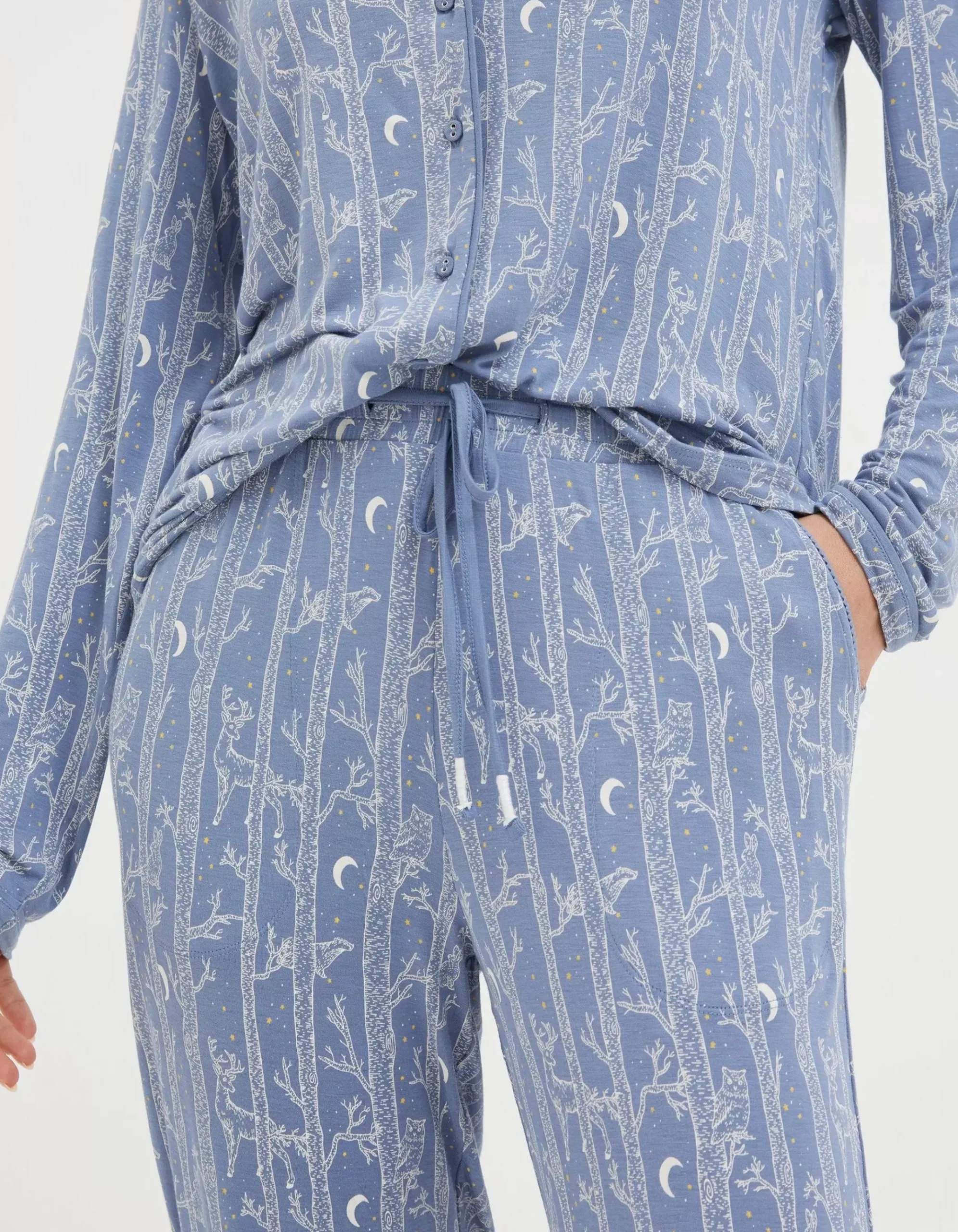 Eva Woodlands Jersey Pyjama Bottoms