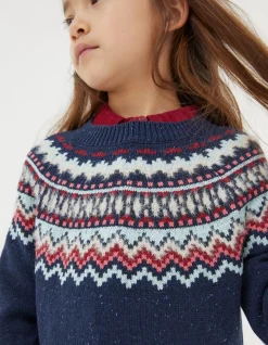 Fairisle Knitted Crew Neck Jumper