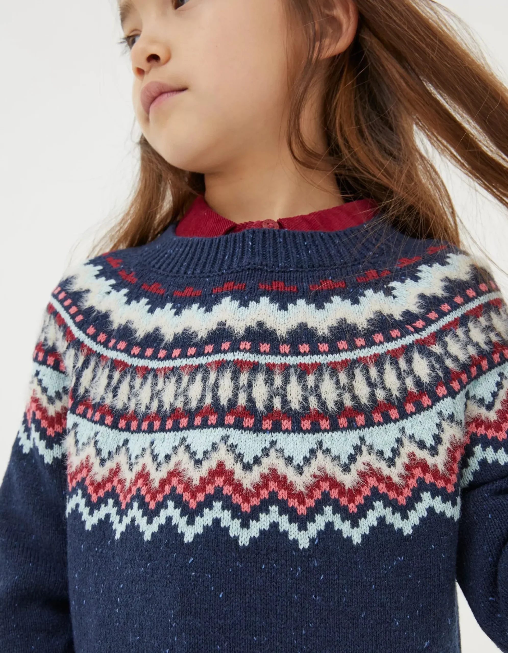 Fairisle Knitted Crew Neck Jumper