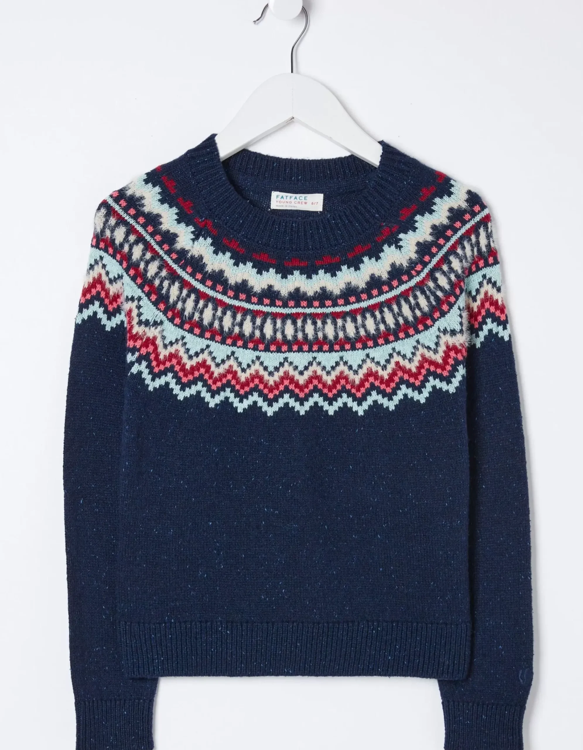 Fairisle Knitted Crew Neck Jumper
