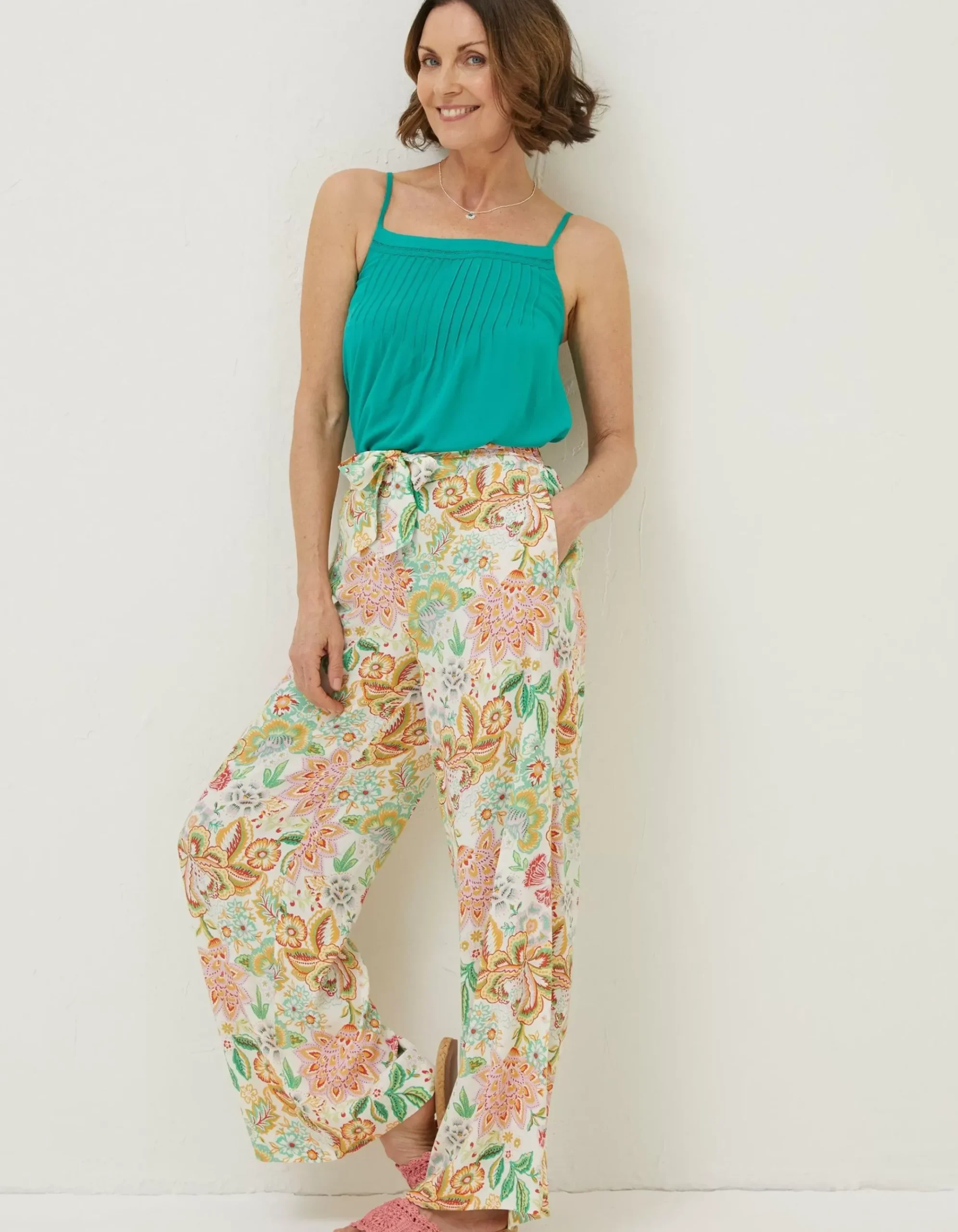 Faye Paradise Floral Wide Leg Trouser