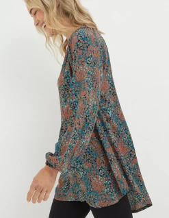 Faye Textured Spot Tunic