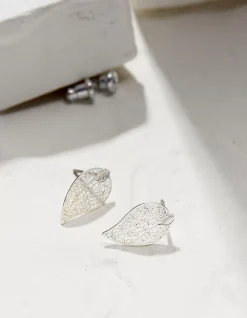 Filagree Leaf Studs