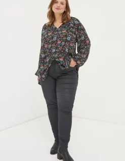 Five Pocket Coated Jegging