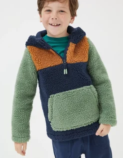 Fleece Block Hoodie