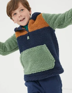 Fleece Block Hoodie