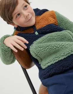 Fleece Block Hoodie