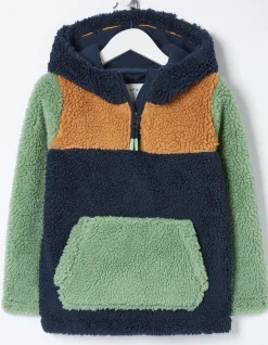 Fleece Block Hoodie