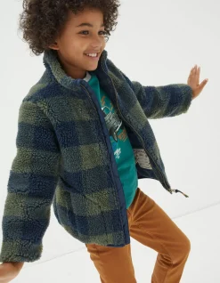 Fleece Check Jacket
