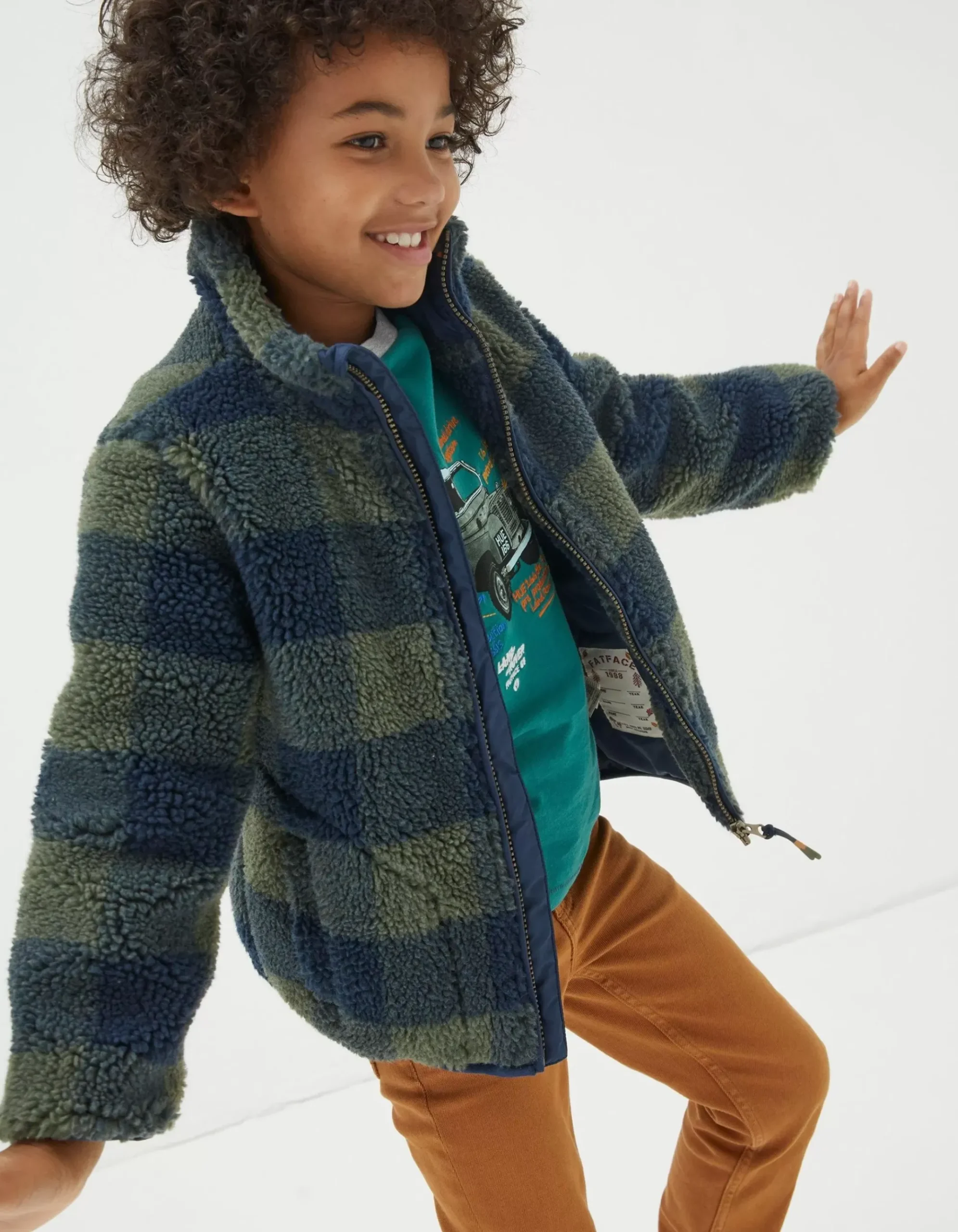 Fleece Check Jacket