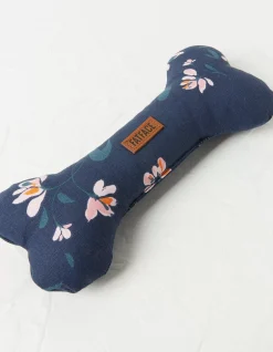 Floral Bone Dog Toy