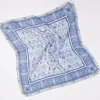 Floral Border Hair Scarf