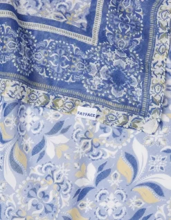 Floral Border Hair Scarf