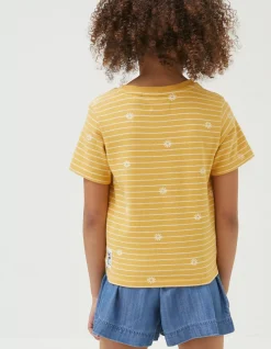 Floral Stripe Jersey T-Shirt