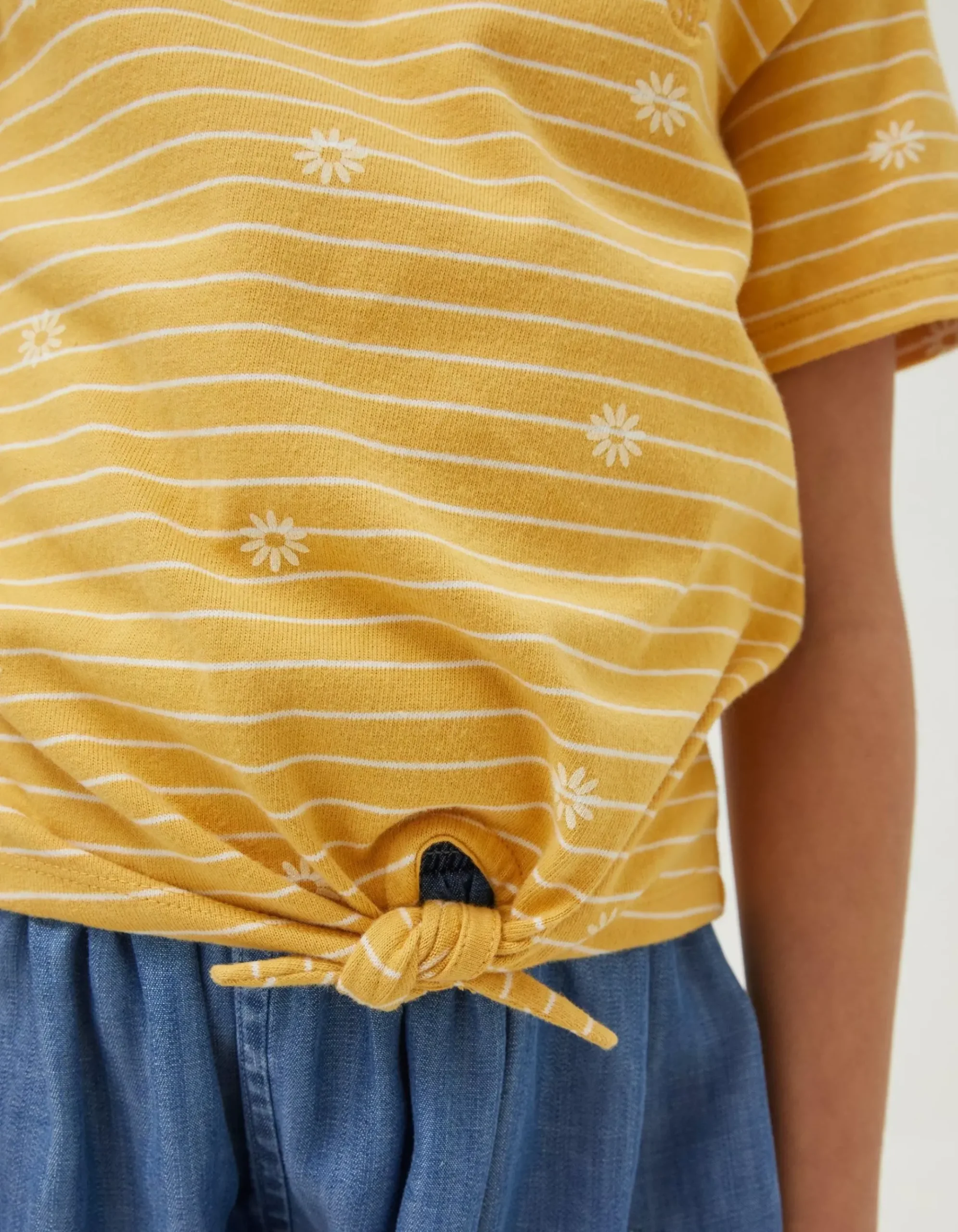 Floral Stripe Jersey T-Shirt