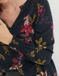 Florence Dotted Floral Top